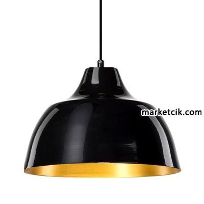 Cata CT-8236 Dekoratif Siyah Retro Sarkıt Avize, Tekli Modern Avize