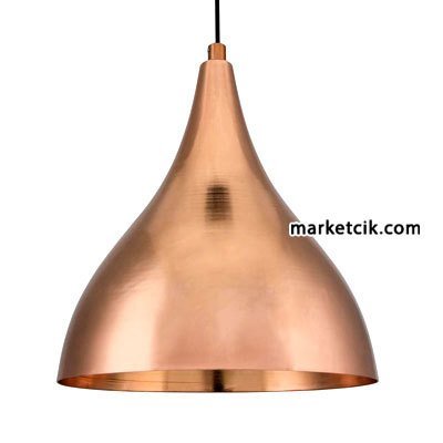 Cata CT-8269 Dekoratif Bakır Retro Sarkıt Avize, Tekli Modern Avize