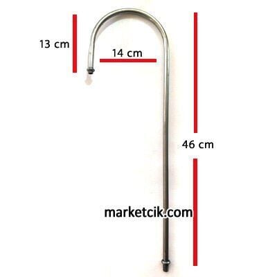 Sarı Metal Masa Lambası Yapımı İçin 9Luk Baston Boru