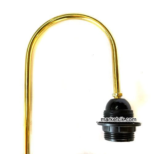 Sarı Metal Masa Lambası Yapımı İçin 9Luk Baston Boru