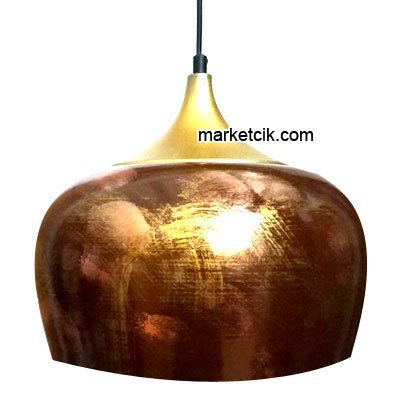 Cata CT-8268 Dekoratif Bakır Retro Sarkıt Avize, Tekli Modern Avize