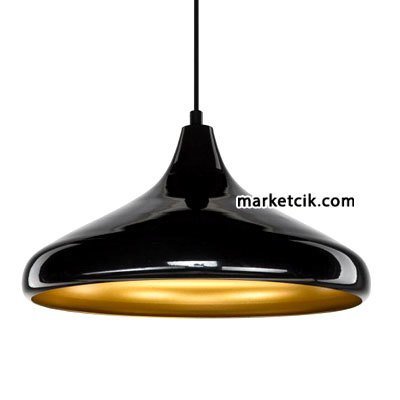 Cata CT-8245 Dekoratif Siyah Retro Sarkıt Avize, Tekli Modern Avize
