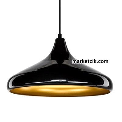 Cata CT-8245 Dekoratif Siyah Retro Sarkıt Avize, Tekli Modern Avize