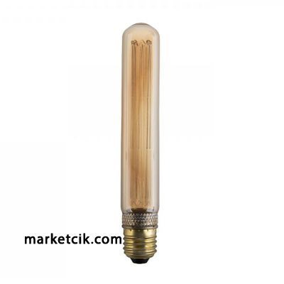 Edison Dekoratif 18,5cm Led Rustik Tüp Ampul 4 Watt E27 Duy, Nasa Buster Modeli