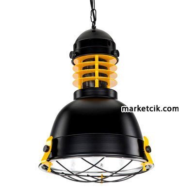 Cata CT-8279 Dekoratif Siyah Retro Sarkıt Avize, Tekli Modern Avize