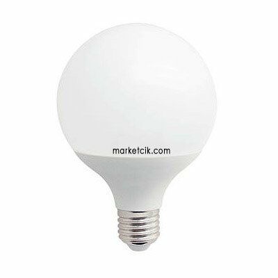Marketcik 12-15 Watt G120 Led Glop Ampul, E27 Normal Duylu Beyaz Işık