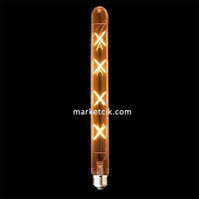 Edison Dekoratif Led Rustik Tüp Ampul 6 Watt E27 Duy, 30 cm Tüp Ampul Modeli