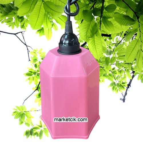 Marketcik Pembe Renk Park Bahçe Ağaç Feneri Işığı