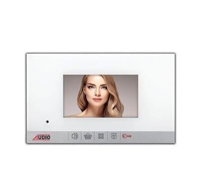 Audio 001180 4.3 İnç Mekanik Butonlu Bas Konuş Görüntülü Diafon Beyaz