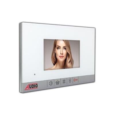 Audio 001180 4.3 İnç Mekanik Butonlu Bas Konuş Görüntülü Diafon Beyaz