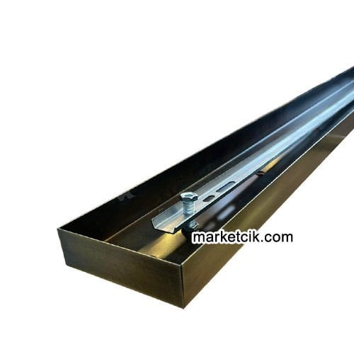 Avize Abajur Yapımı İçin 1 metre Dikdörtgen Eskitme Metal Bant Rozans