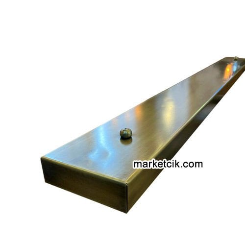 Avize Abajur Yapımı İçin 1 metre Dikdörtgen Eskitme Metal Bant Rozans