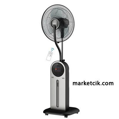 Raks 100 Watt Su Buharlı Kumandalı Duvar Vantilatörü Gri Renk