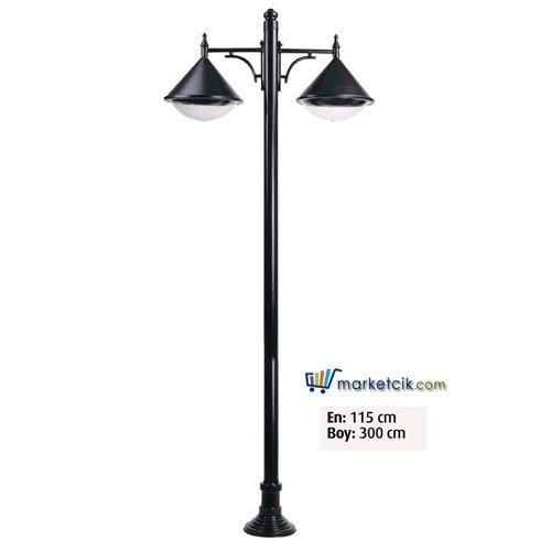 Ayaz 300x115 Alüminyum Sıvamalı Şapkalı Park Bahçe Aydınlatma Direği