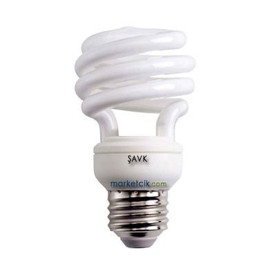 15 Watt E27 Duylu Spiral Enerji Tasarruflu Ampul Sarı Işık