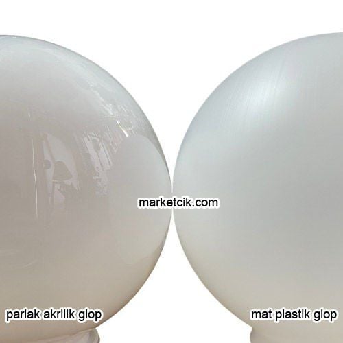 Marketcik Dekoratif 25 Lik Plastik - Akrilik Kazıklı Bahçe Glop Aydınlatma Mat Plastik Glop+Beyaz Led Ampul