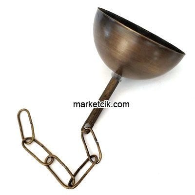 Avize İçin Eskitme Metal Rozans Tij Zincir Askı Takımı