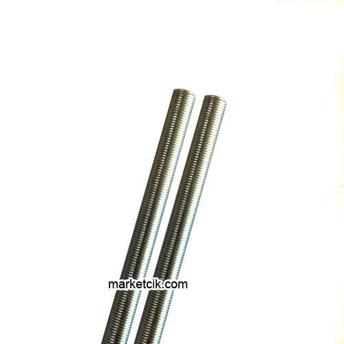E14 ve E27 Duylar İçin G1/8 Tam Dişli Nipel Tij 1 metre 2 Adetx50 cm
