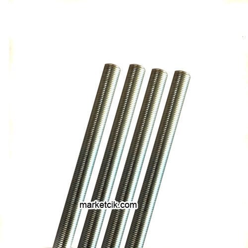 E14 ve E27 Duylar İçin G1/8 Tam Dişli Nipel Tij 1 metre 4 Adetx25 cm