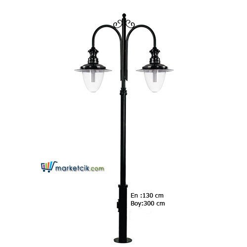 Ayaz 300x130 Alüminyum Şapkalı Park Bahçe Aydınlatma Direği
