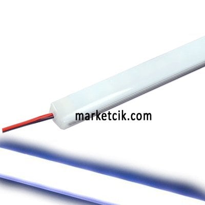 Led Bar Aydınlatma Armatürü 1 metre Soft Cam Beyaz Işık, TRAFO DAHİL