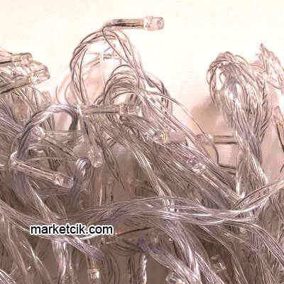 İç Mekan Hareketli 10 Metre Led Kordon Beyaz Işık, Çam Ağacı Süsleme Işığı