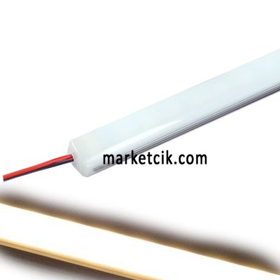 Led Bar Aydınlatma Armatürü 1 metre Soft Cam Sarı Işık, TRAFO DAHİL