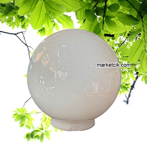 Ayaz Bahçe Armatürleri İçin 20-25-30 cm Opal Camlı Akrilik Glop Camı