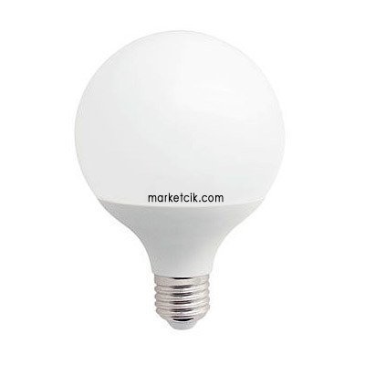 Marketcik 12-14 Watt G95 Led Glop Ampul, E27 Normal Duylu Beyaz Işık