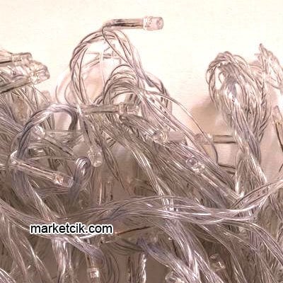 İç Mekan Hareketli 10 Metre Led Kordon Kırmızı Işık, Çam Ağacı Süsleme Işığı