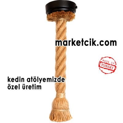 Marketcik Duylu ve Rozanslı 3cm Dekoratif Halat Sarkıt Avize 35-40-45cm