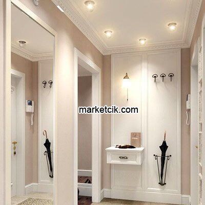 Cata CT-6569 Menekşe Sıva Altı Dekoratif Kristal Cam Led Spot Armatür Beyaz-Günışığı Işık