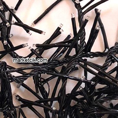 3 Metre 200 Ledli Hareketli İç Mekan Led Saçak Işık, Sarı Yılbaşı Işığı