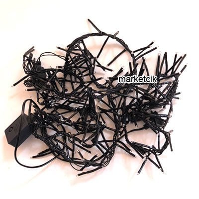 3 Metre 200 Ledli Hareketli İç Mekan Kirpi Led Saçak Işık, Sarı Yılbaşı Işığı