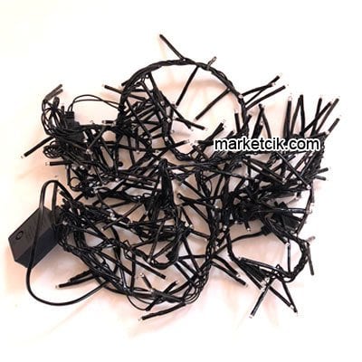 3 Metre 200 Ledli Hareketli İç Mekan Kirpi Led Saçak Işık, RGB Renkli Yılbaşı Işığı