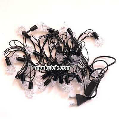 5 Metre RGB 28 Yıldız Led Işık, Dekoratif Yılbaşı Aydınlatma Işıkları