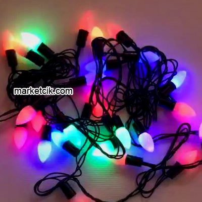 5 Metre 28 Mum Led RGB Işıklı Kordon, Dekoratif Yılbaşı Aydınlatma Işıkları