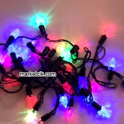 5 Metre RGB 28 Kozalak Led Işık, Dekoratif Yılbaşı Aydınlatma Işıkları
