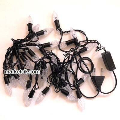 5 Metre RGB 28 Kozalak Led Işık, Dekoratif Yılbaşı Aydınlatma Işıkları