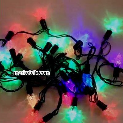 5 Metre RGB 28 Kozalak Led Işık, Dekoratif Yılbaşı Aydınlatma Işıkları