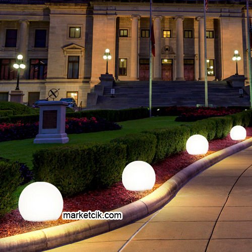 Marketcik Dekoratif 50 Lik Akrilik Kazıklı Bahçe Glop Aydınlatma