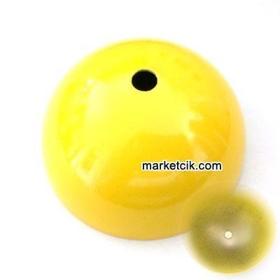 Avize Abajur İçin Sarı Metal Küre Rozans