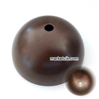 Avize Abajur İçin Kahverengi Metal Küre Rozans