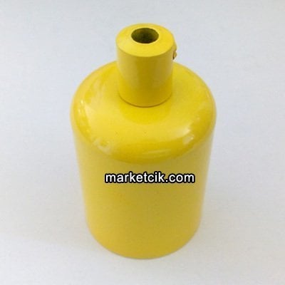 Marketcik Dekoratif Metal Sarı Lale E27 Duy