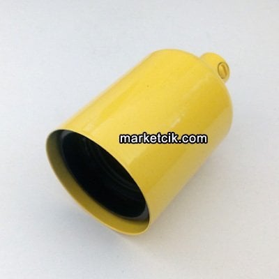Marketcik Dekoratif Metal Sarı Lale E27 Duy