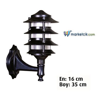 Ayaz 35x16 Bollard Park Bahçe Aydınlatma Duvar Apliği