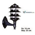 Ayaz 35x16 Bollard Park Bahçe Aydınlatma Duvar Apliği