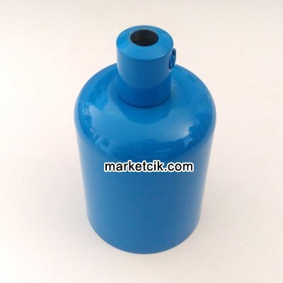 Marketcik Dekoratif Metal Mavi Lale E27 Duy
