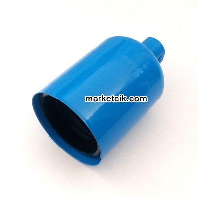 Marketcik Dekoratif Metal Mavi Lale E27 Duy