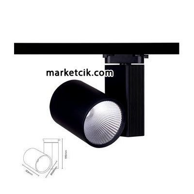 Marketcik 30 Watt Led Ray Spot Armatür Beyaz ve Günışığı Işık Osram-Samsung Led